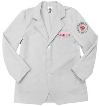 Lab coat with on sale logo